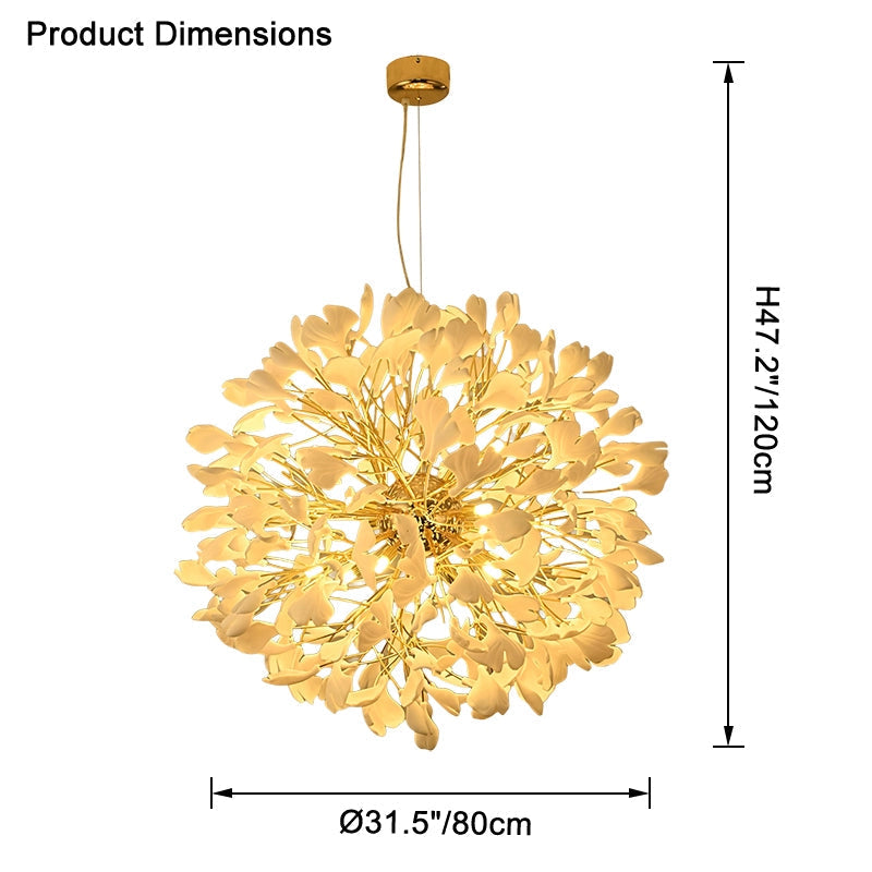 WOMO Lámparas Colgantes Globo Ginkgo - WM2431