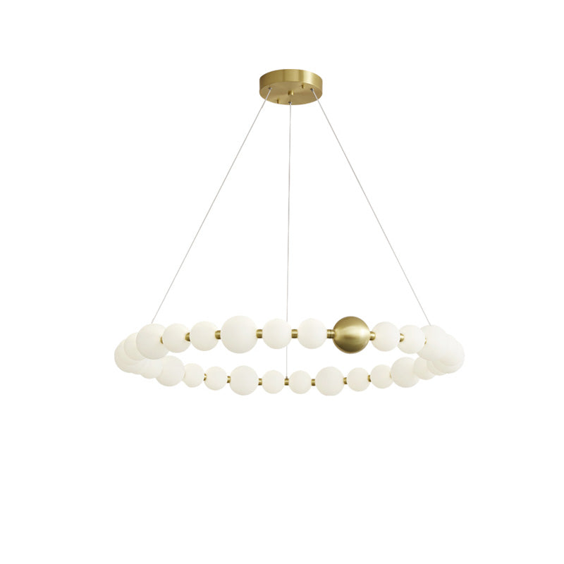 WOMO Lámparas Colgantes Circular de Collar de Perlas - WM2449