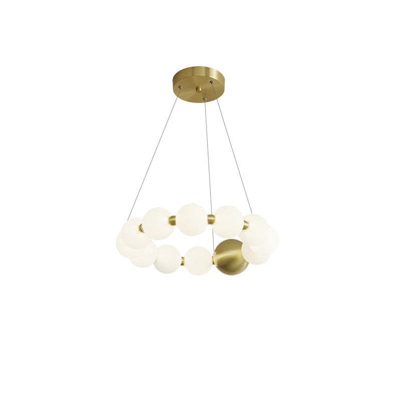 WOMO Lámparas Colgantes Circular de Collar de Perlas - WM2449