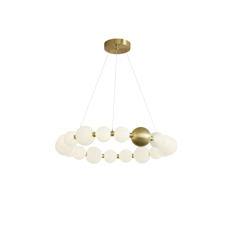 WOMO Lámparas Colgantes Circular de Collar de Perlas - WM2449