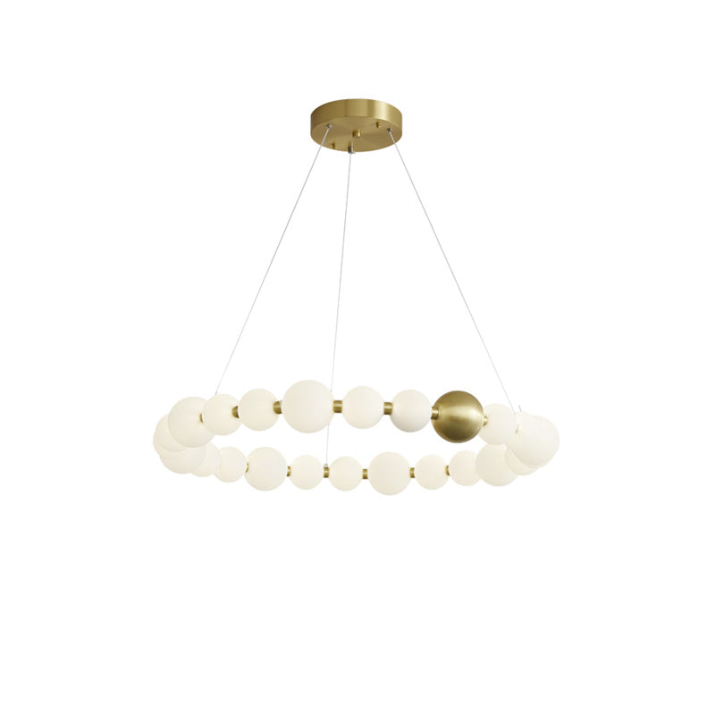 WOMO Lámparas Colgantes Circular de Collar de Perlas - WM2449