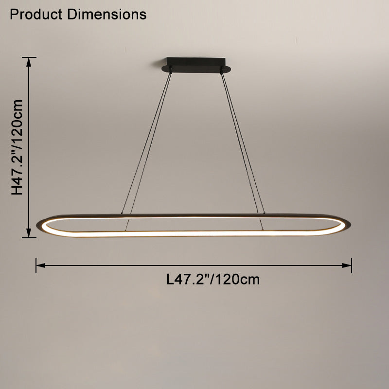Long oval chandelier WOMO-WM2465