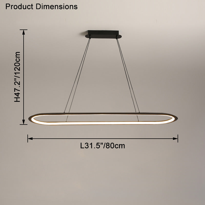 Long oval chandelier WOMO-WM2465