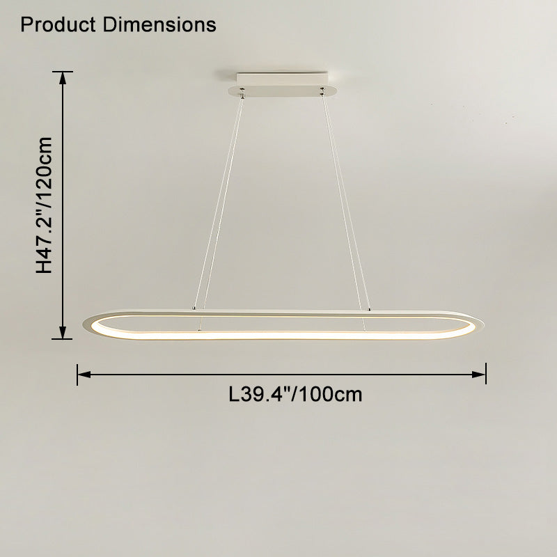 Long oval chandelier WOMO-WM2465