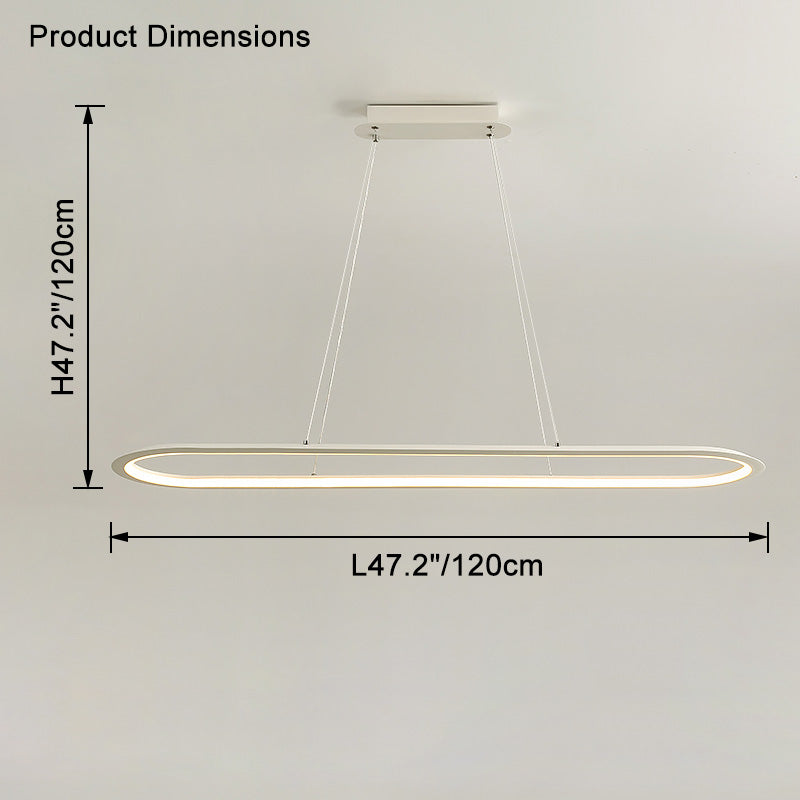 Long oval chandelier WOMO-WM2465