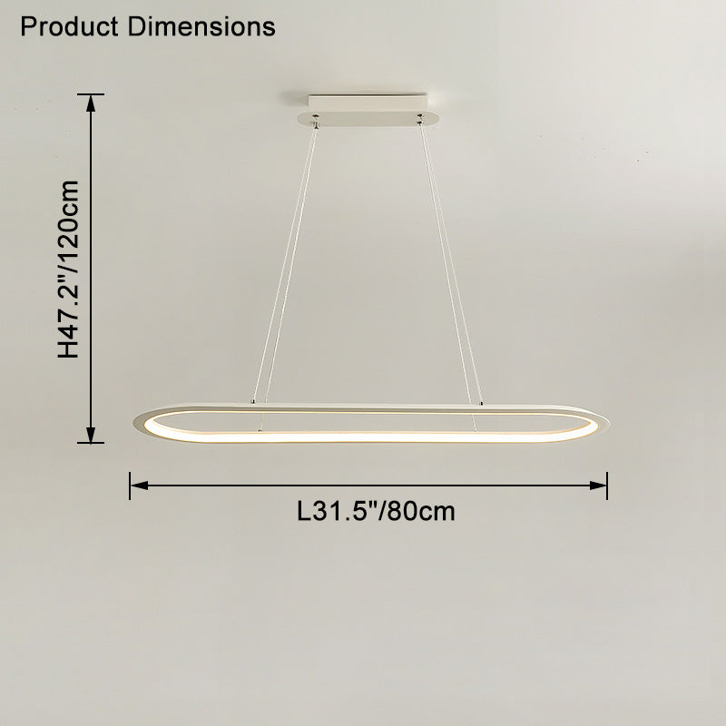 Long oval chandelier WOMO-WM2465