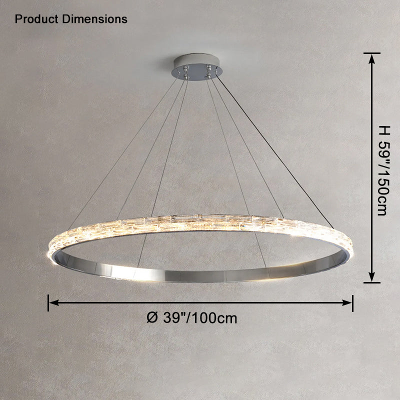 WOMO LED Crystal Circular Chandelier - WM2491a