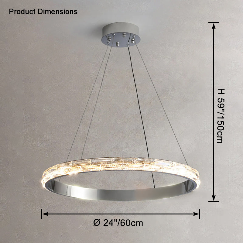 WOMO LED Crystal Circular Chandelier - WM2491a