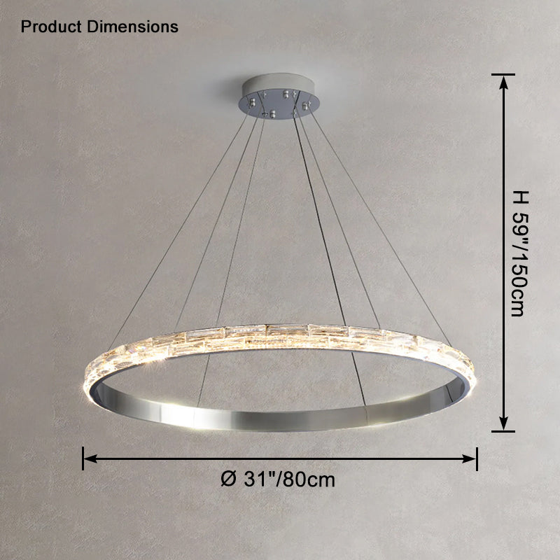 WOMO LED Crystal Circular Chandelier - WM2491a