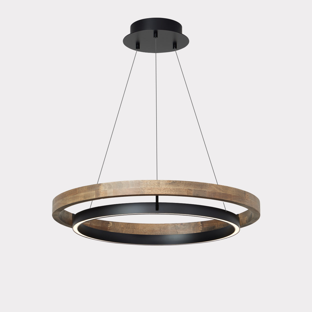 WOMO Lámparas Colgantes LED Circular de Madera - WM2492
