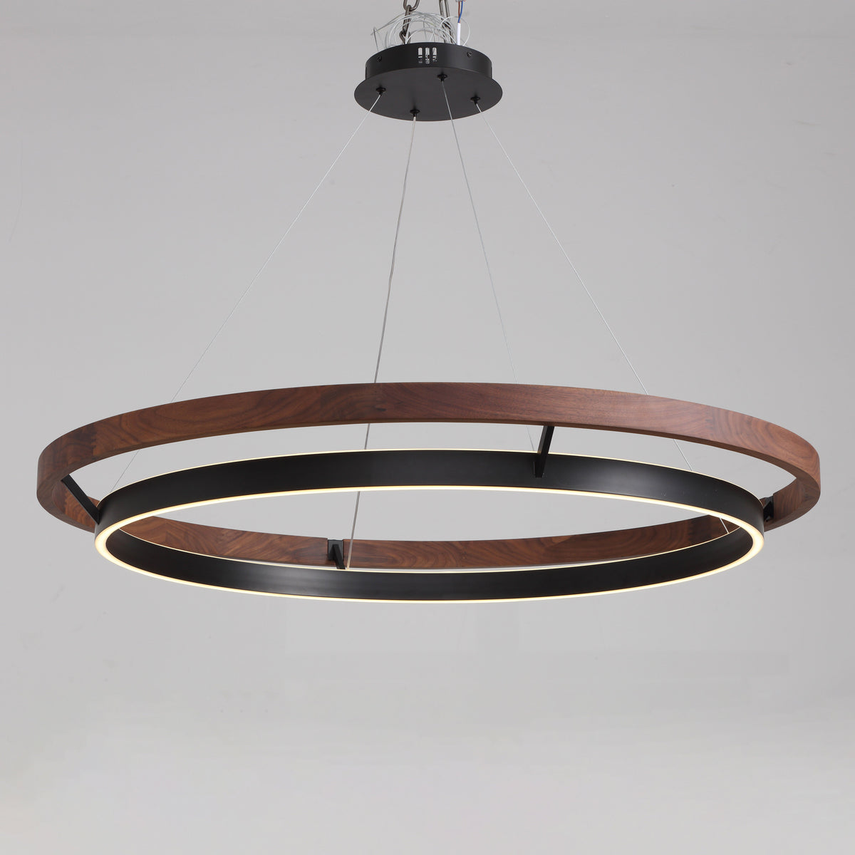 WOMO Wooden Circular LED Pendant Lights - WM2492