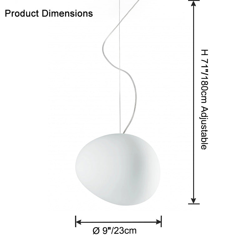 WOMO Lámpara colgante asimétrica Egg Globe - WM2497
