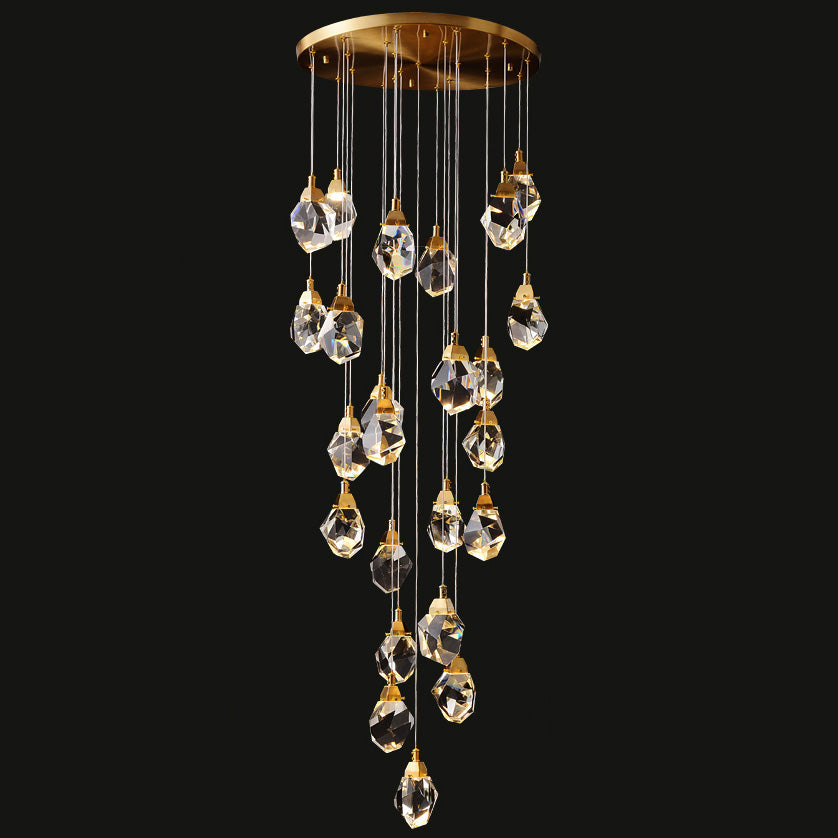 WOMO Lámparas Colgantes Cristal Múltiple Luces-WM2189
