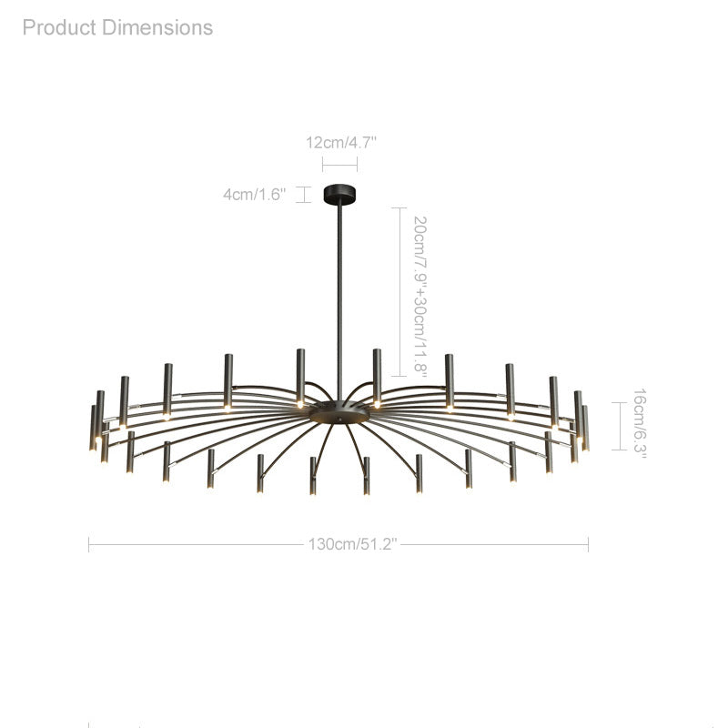 WOMO Lámparas Colgantes Tipo Candelabro Ajustable-WM2038