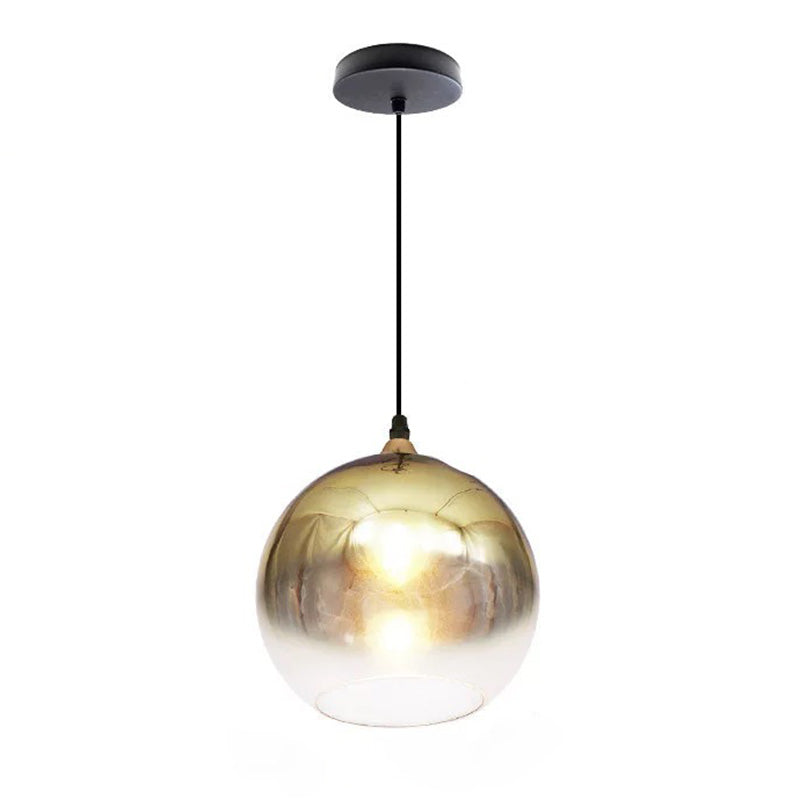 WOMO Lámpara colgante con forma de globo de cristal de colores - WM2500