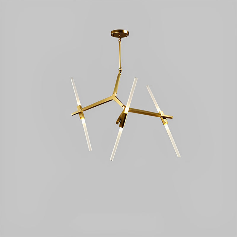 Lámpara de araña de rama dorada ajustable WOMO-WM2511