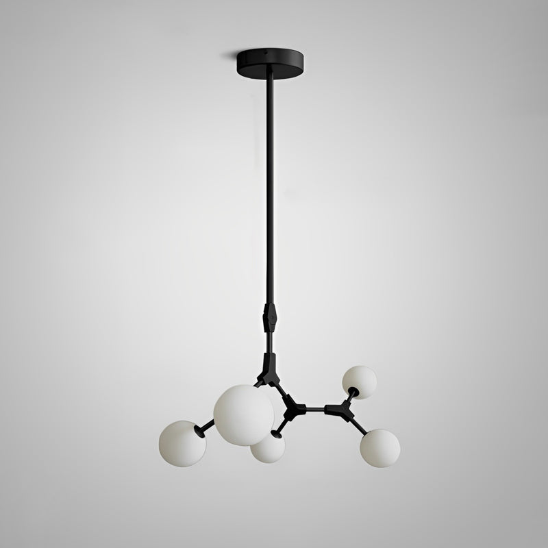 Lámpara de araña WOMO con diseño de burbujas ramificadas y cristal esmerilado - WM2514
