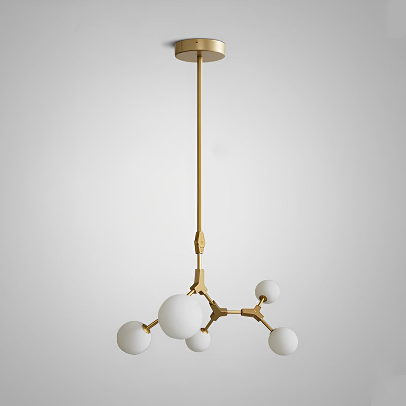 Lámpara de araña WOMO con diseño de burbujas ramificadas y cristal esmerilado - WM2514