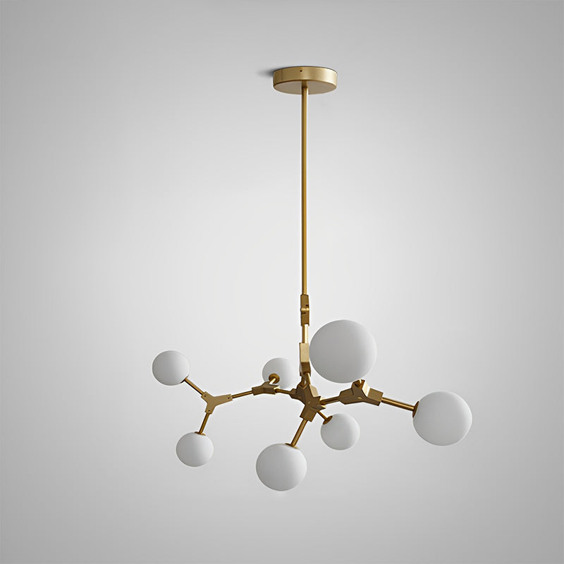 Lámpara de araña WOMO con diseño de burbujas ramificadas y cristal esmerilado - WM2514