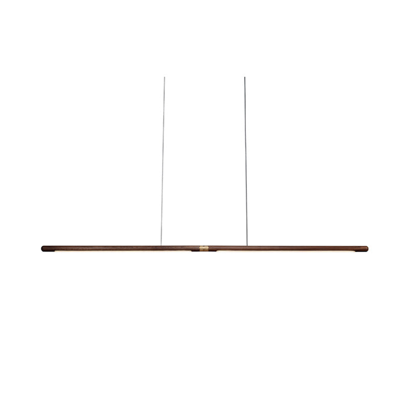 Lámpara colgante lineal LED WOMO color nogal - WM2520