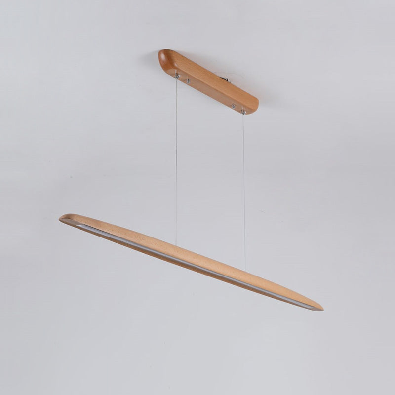 Lámpara colgante lineal LED de madera WOMO-WM2523