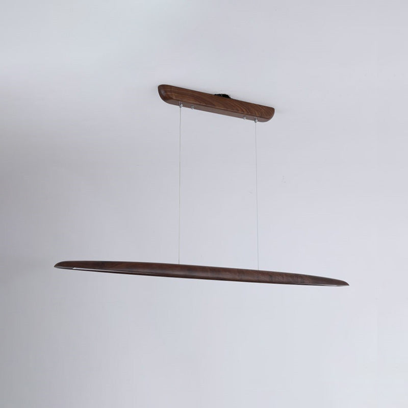 Lámpara colgante lineal LED de madera WOMO-WM2523