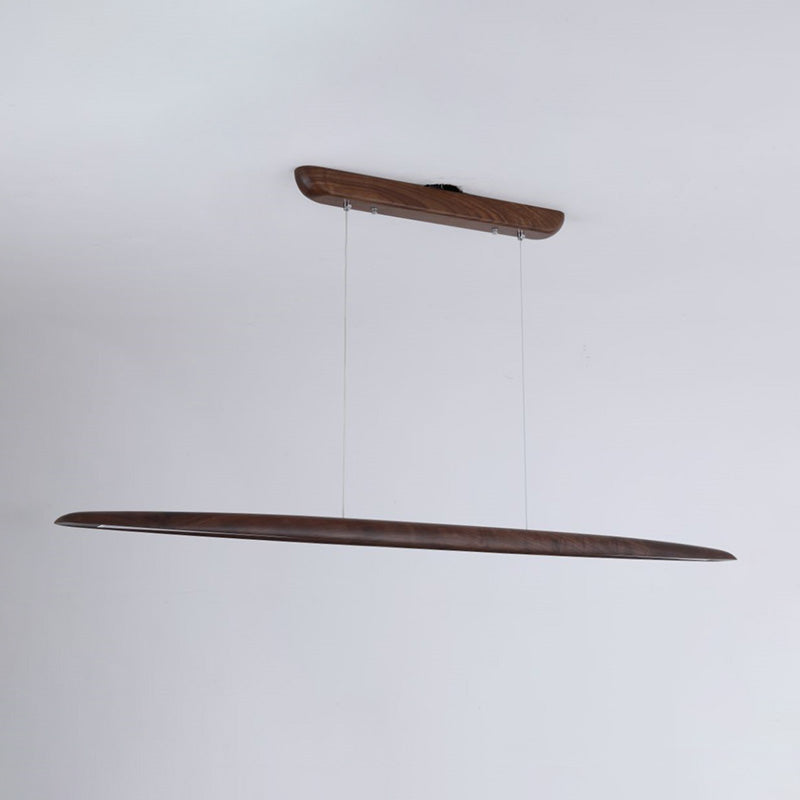 Lámpara colgante lineal LED de madera WOMO-WM2523