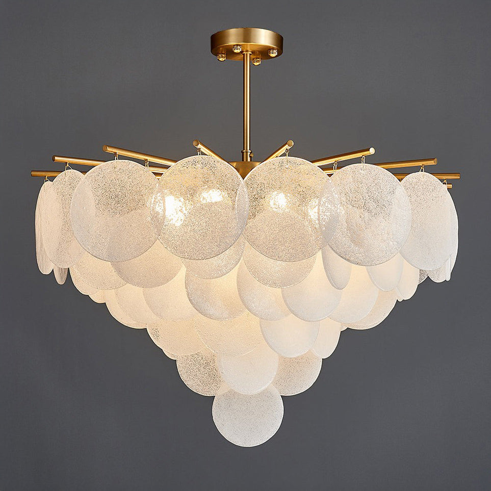 WOMO Lámparas Colgantes Nube de Cristal Texturizado Escalonado-WM2005