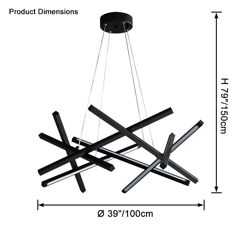 Lámpara de araña LED WOMO Stick-WM2583