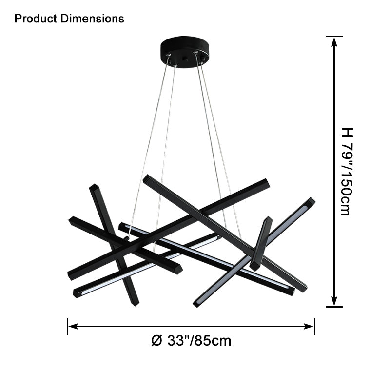 Lámpara de araña LED WOMO Stick-WM2583