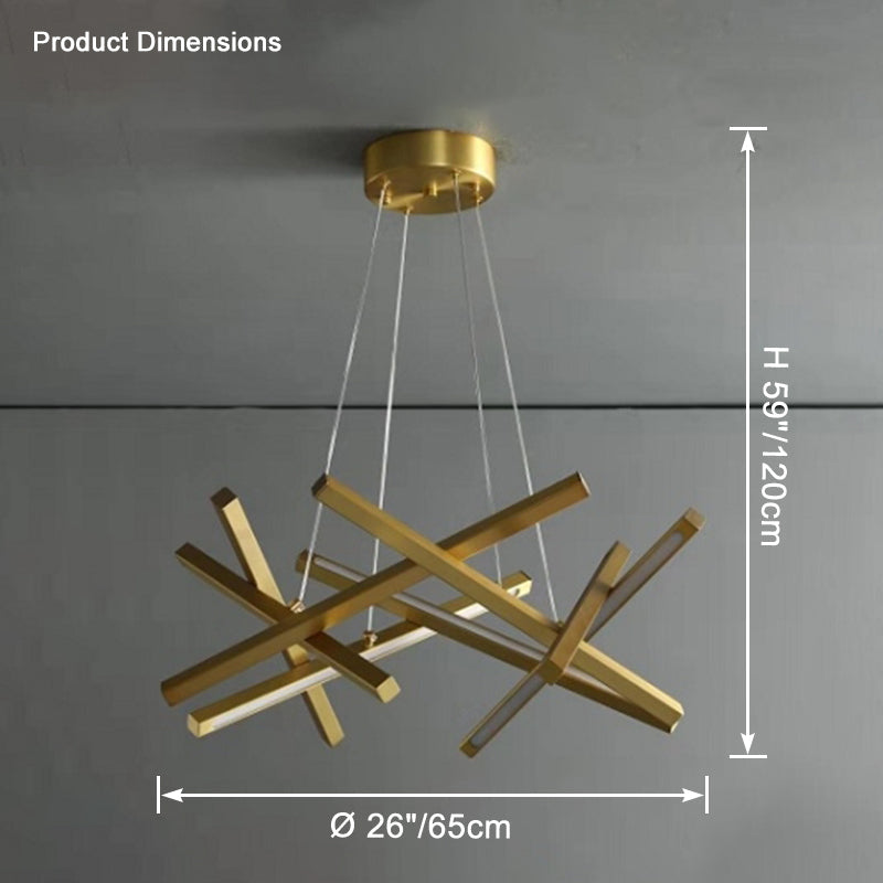 Lámpara de araña LED WOMO Stick-WM2583