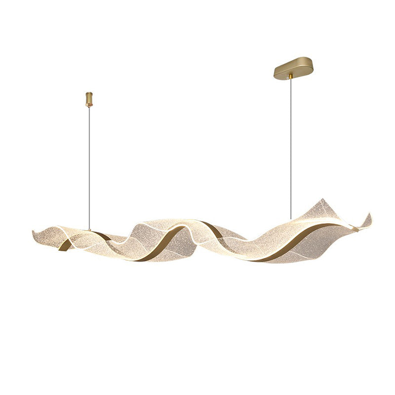 Lámpara de araña acrílica WOMO Wave Ribbon-WM2596