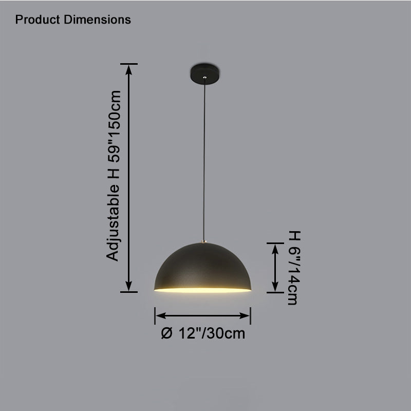 Lámpara colgante WOMO Dome de hierro - WM2621