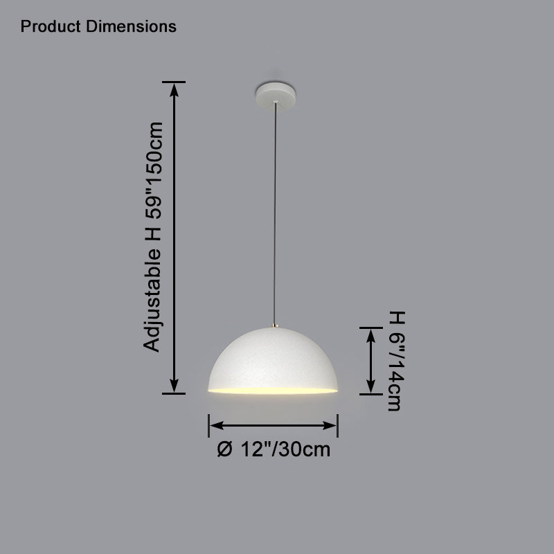 Lámpara colgante WOMO Dome de hierro - WM2621
