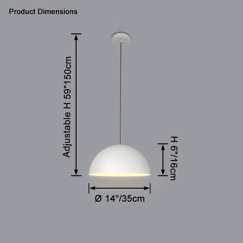 Lámpara colgante WOMO Dome de hierro - WM2621