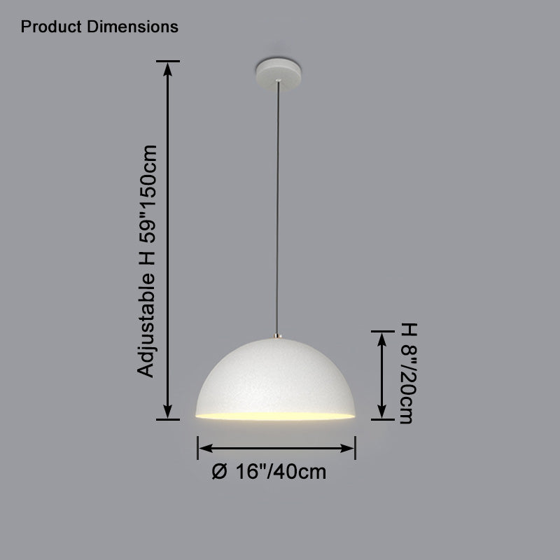 Lámpara colgante WOMO Dome de hierro - WM2621