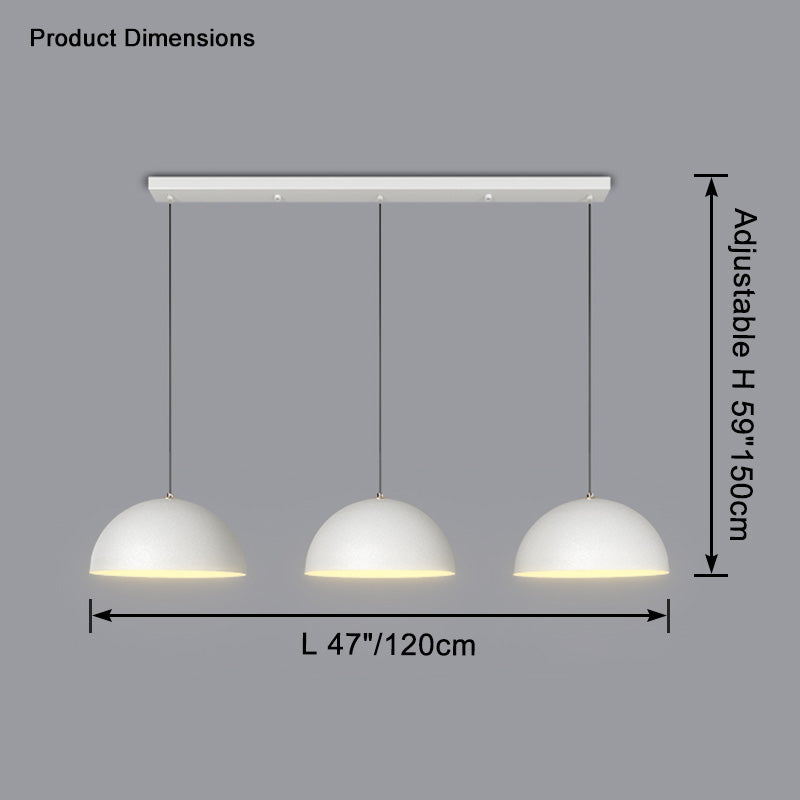 Lámpara colgante WOMO de doble/triple cúpula - WM2622