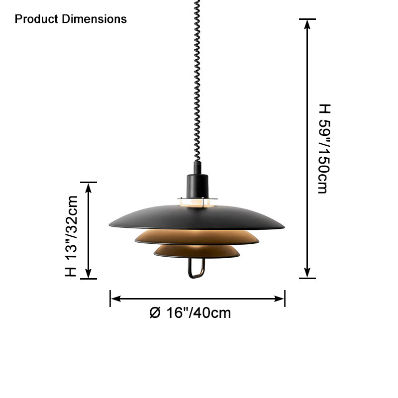 WOMO Danish Rise and Fall Pendant Lamp - WM2663