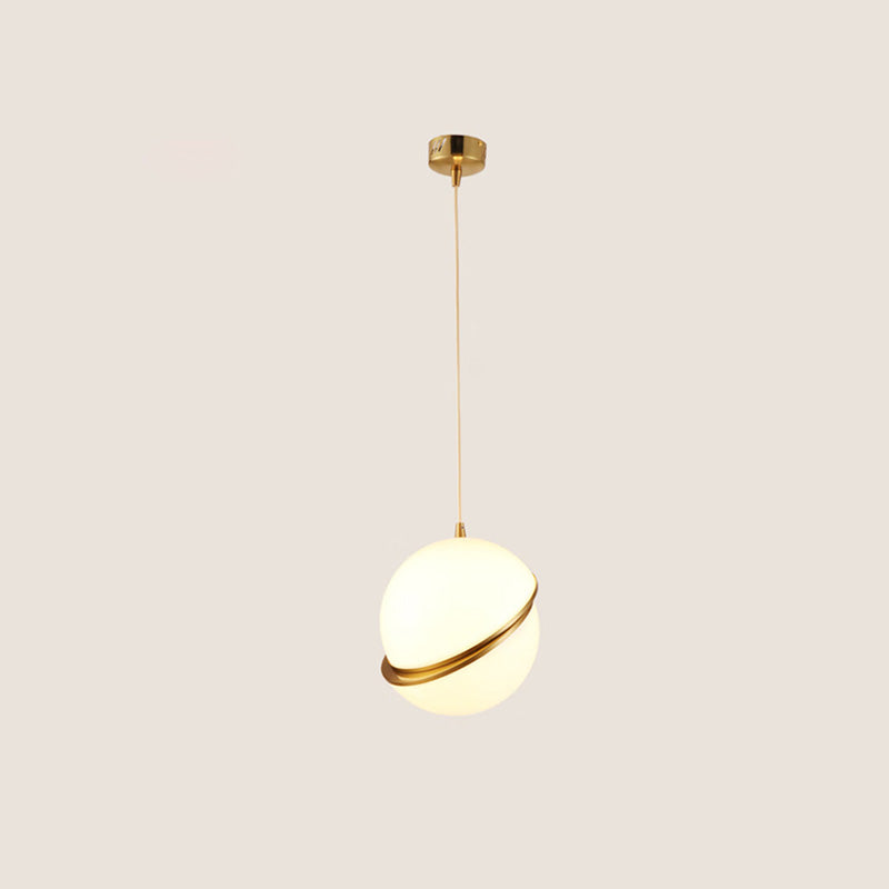 WOMO Carved Glass Globe Pendant Light - WM2679