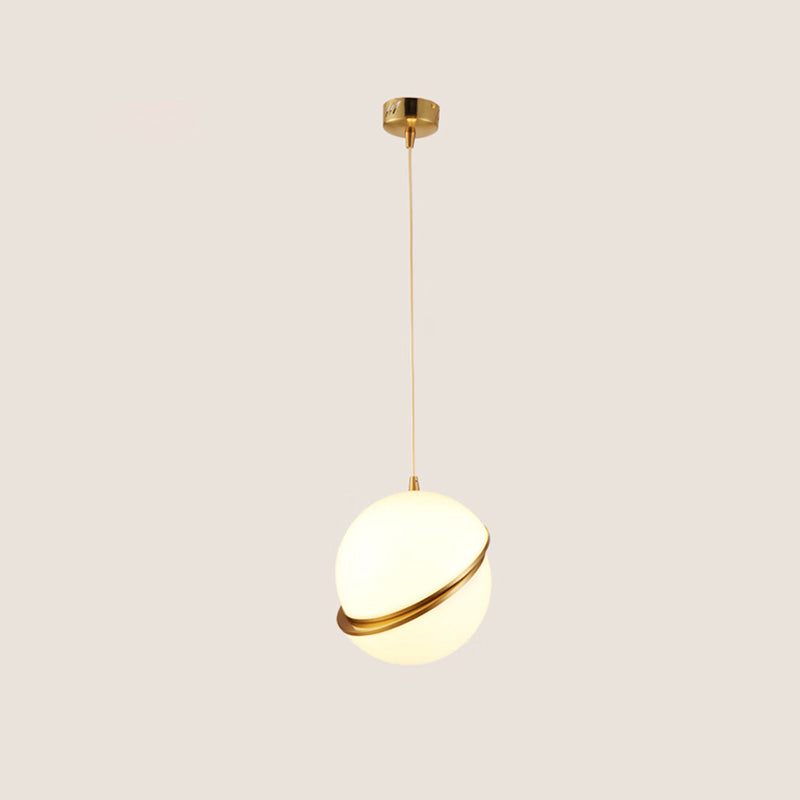 WOMO Carved Glass Globe Pendant Light - WM2679