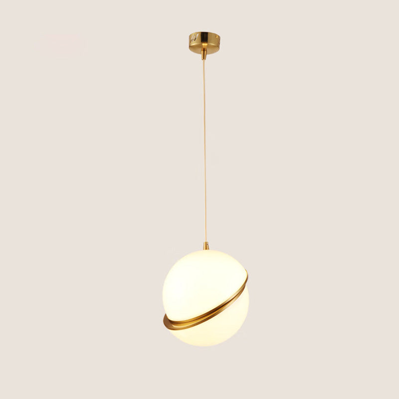 WOMO Carved Glass Globe Pendant Light - WM2679