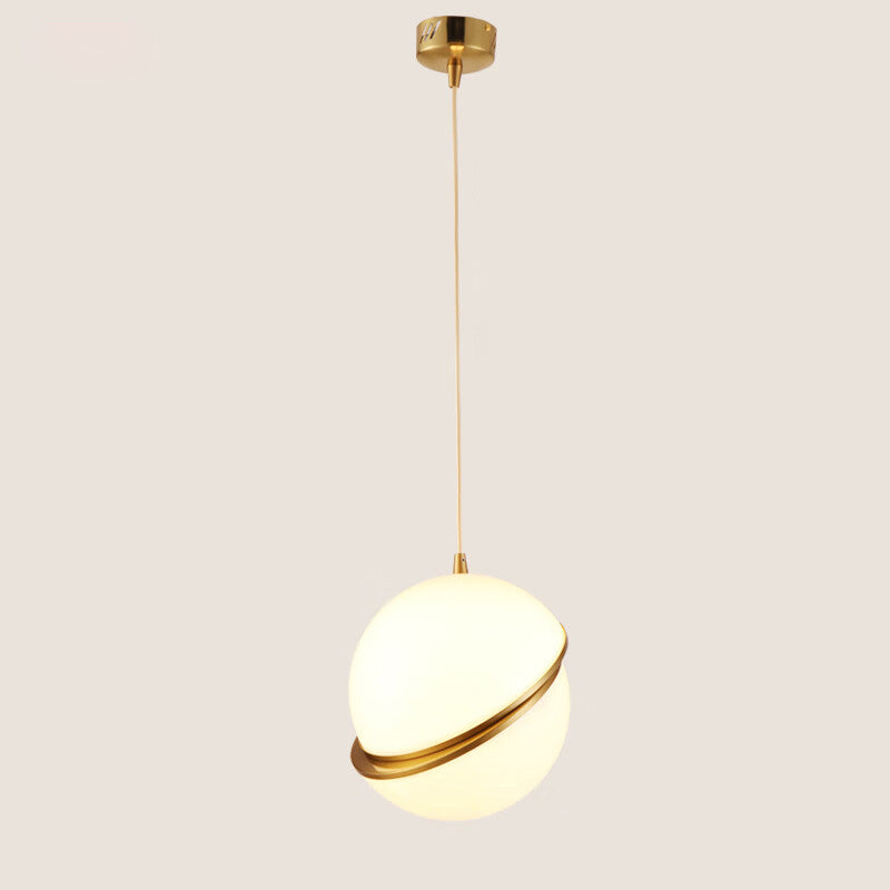 WOMO Carved Glass Globe Pendant Light - WM2679