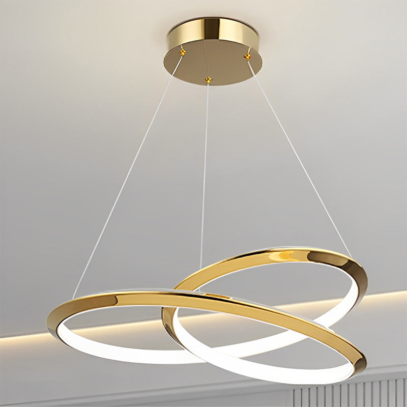 Lámpara de araña WOMO Gold Swirl-WM2707