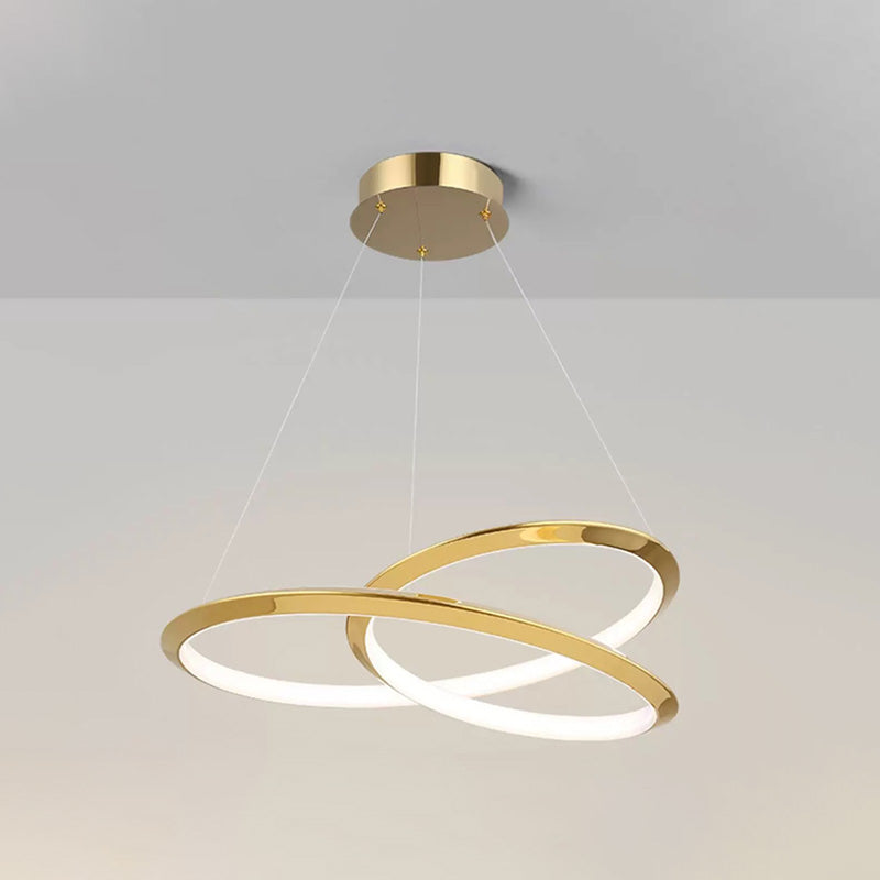 Lámpara de araña WOMO Gold Swirl-WM2707