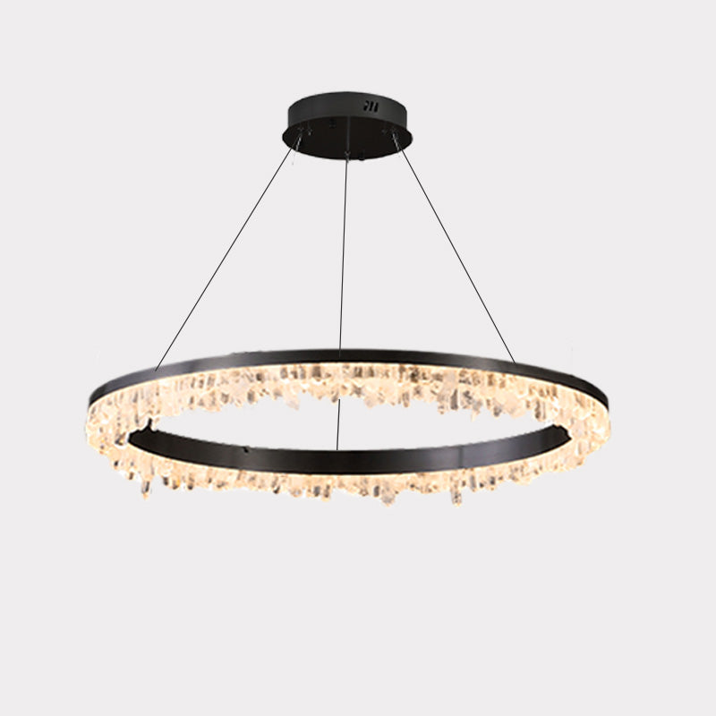 WOMO Rock Crystal LED Circular Chandelier - WM2715