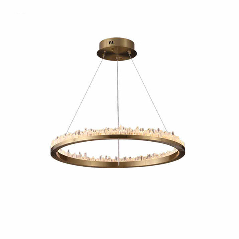 WOMO Rock Crystal LED Circular Chandelier - WM2715