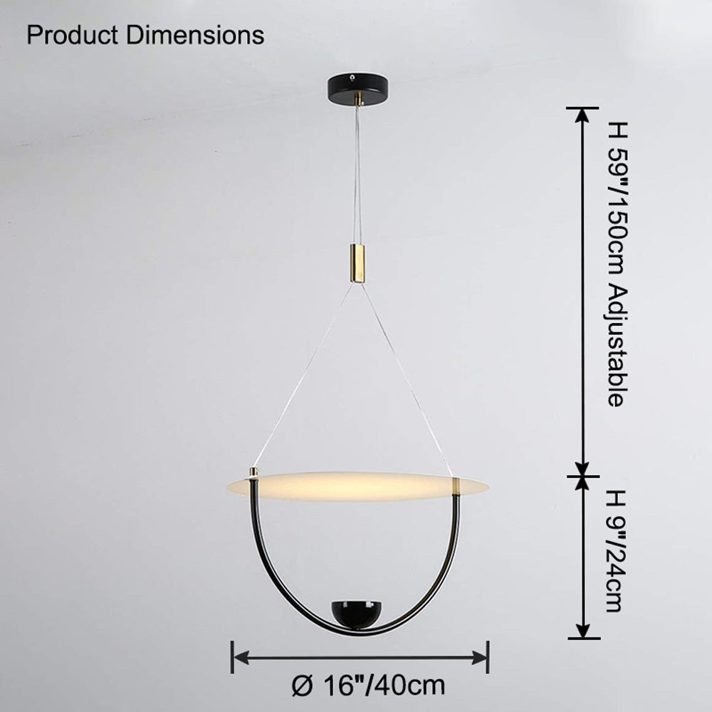 Lámpara colgante WOMO Disc-WM2754