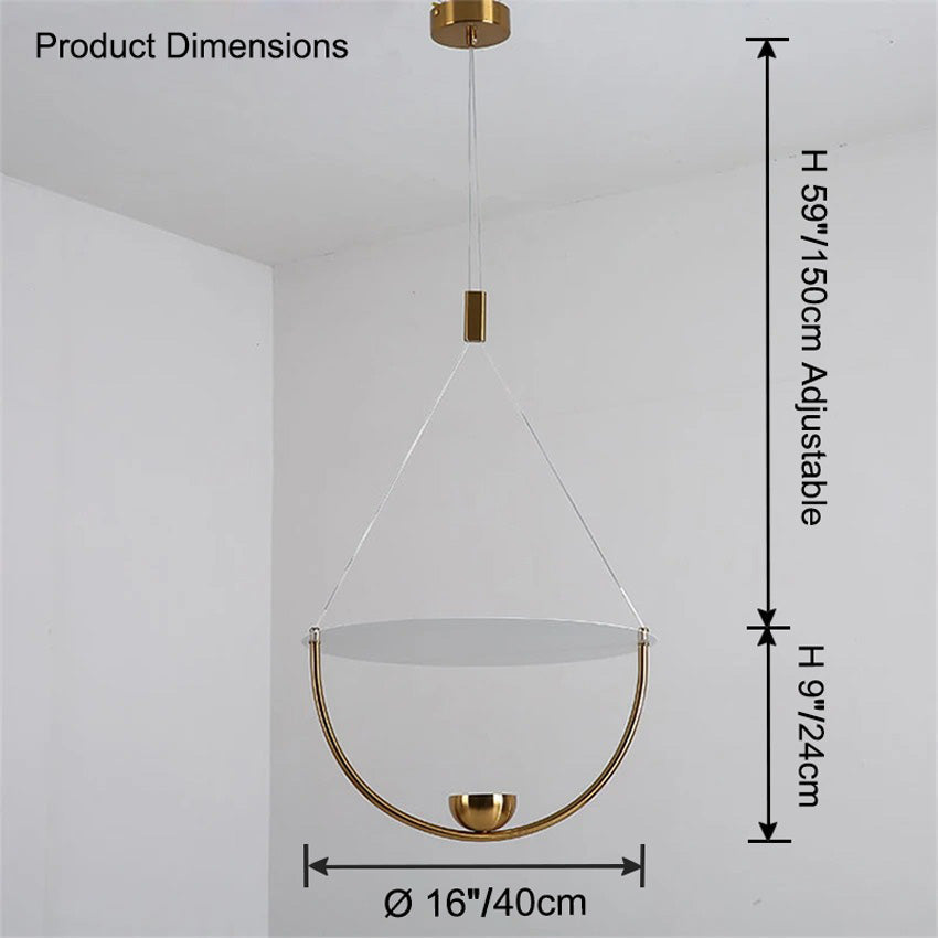 Lámpara colgante WOMO Disc-WM2754
