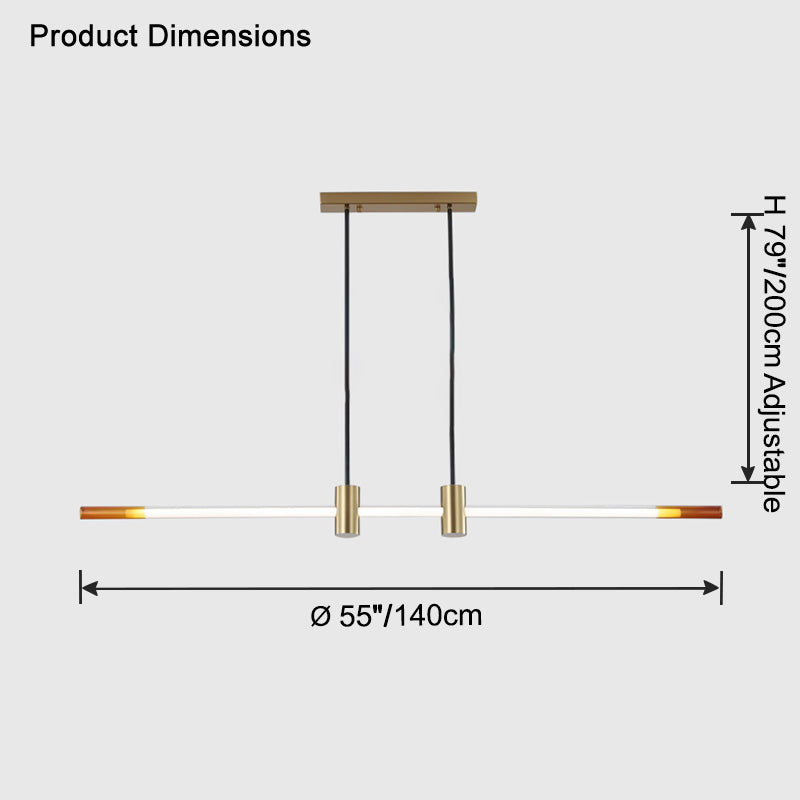 WOMO Lámpara colgante LED lineal Rod - WM2762