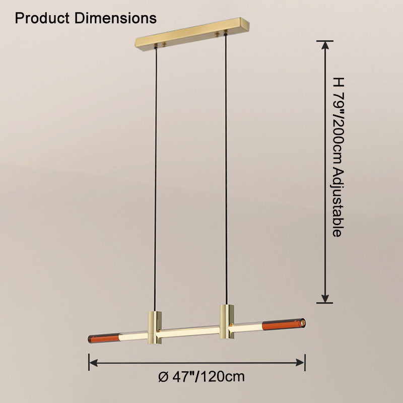 WOMO Lámpara colgante LED lineal Rod - WM2762